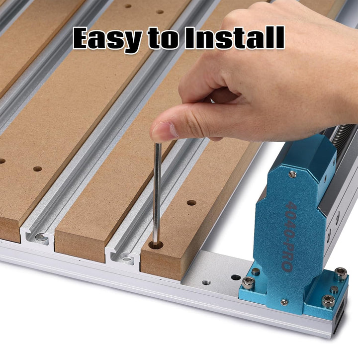 Genmitsu 4040 Hybrid Spoilboard Tisch aus Aluminium und MDF für 4040-PRO CNC-Fräsmaschine 420 x 600