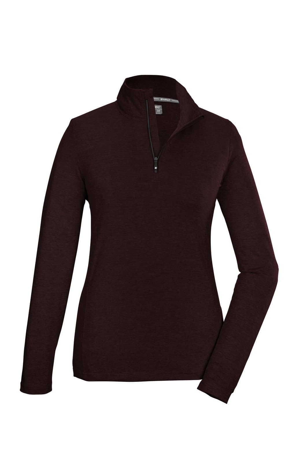 Killtec Damen Ksw 97 Wmn Ls Shrt Funktionsshirt/Langarmshirt mit Stehkragen und Reissverschluss 38 D