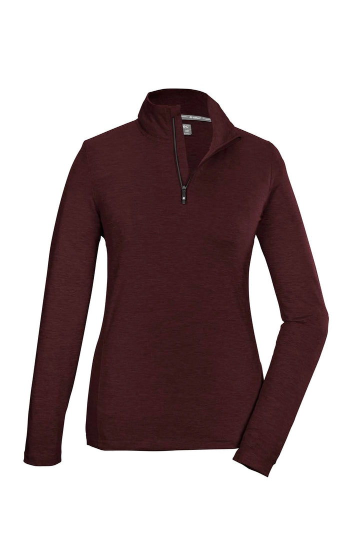 Killtec Damen Ksw 97 Wmn Ls Shrt Funktionsshirt/Langarmshirt mit Stehkragen und Reissverschluss 38 D