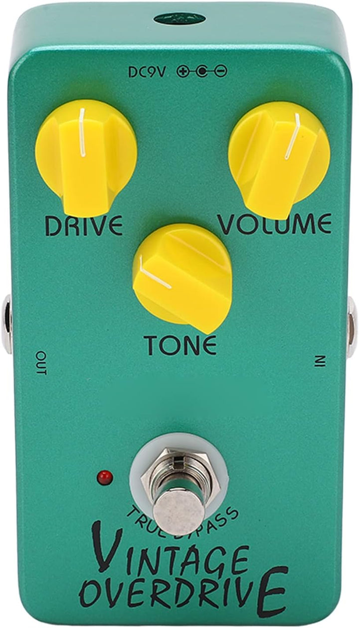 Vintage Overdrive-Pedal, sanfter sanfter glatter Klang klassische Röhren-Screamer-Pedale Metall für