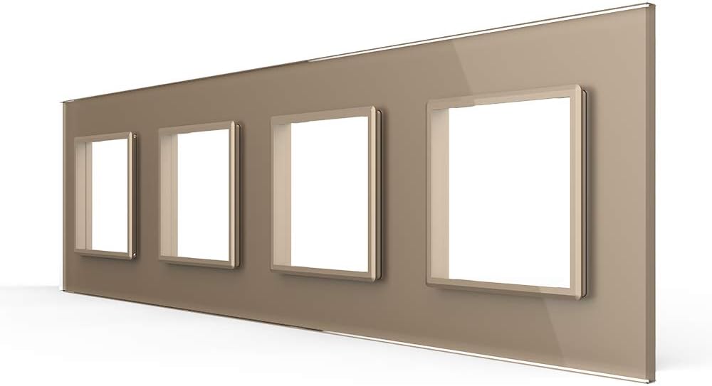 LIVOLO Nur Glasblende für Livolo Steckdose VL-C7-SR/SR/SR/SR-13 Gold