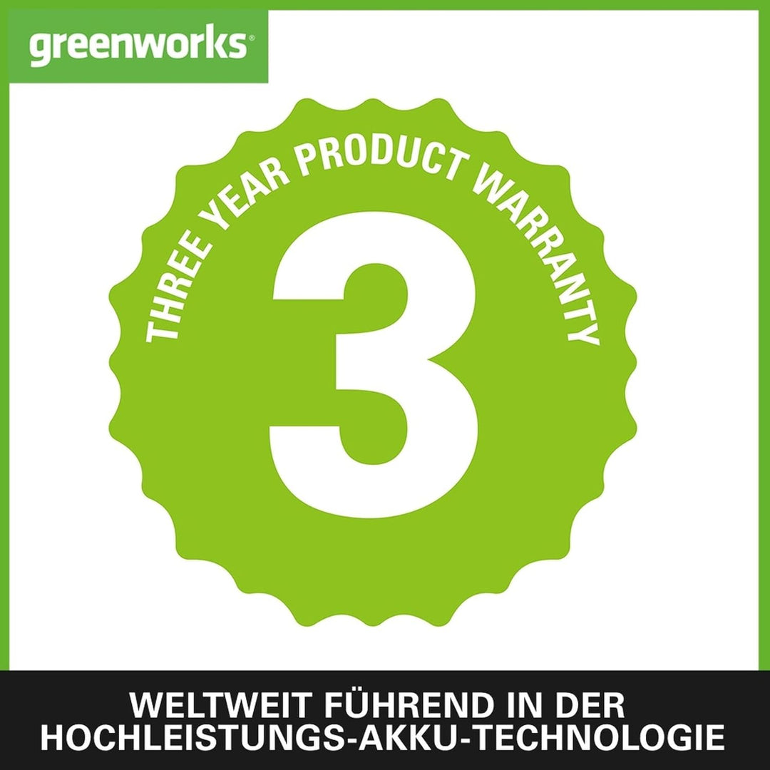 Greenworks G24ABII Axial Akku Laubbläser, 145 km/h, 9,08 m³/min OHNE 24V Akku & Ladegerät, 3 Jahre G