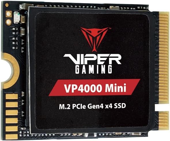 Patriot Memory Viper VP4000 Mini 1TB M.2 2230 PCIe Gen4 x4 SSD - Solid State Drive - VP4000M1TBM23,