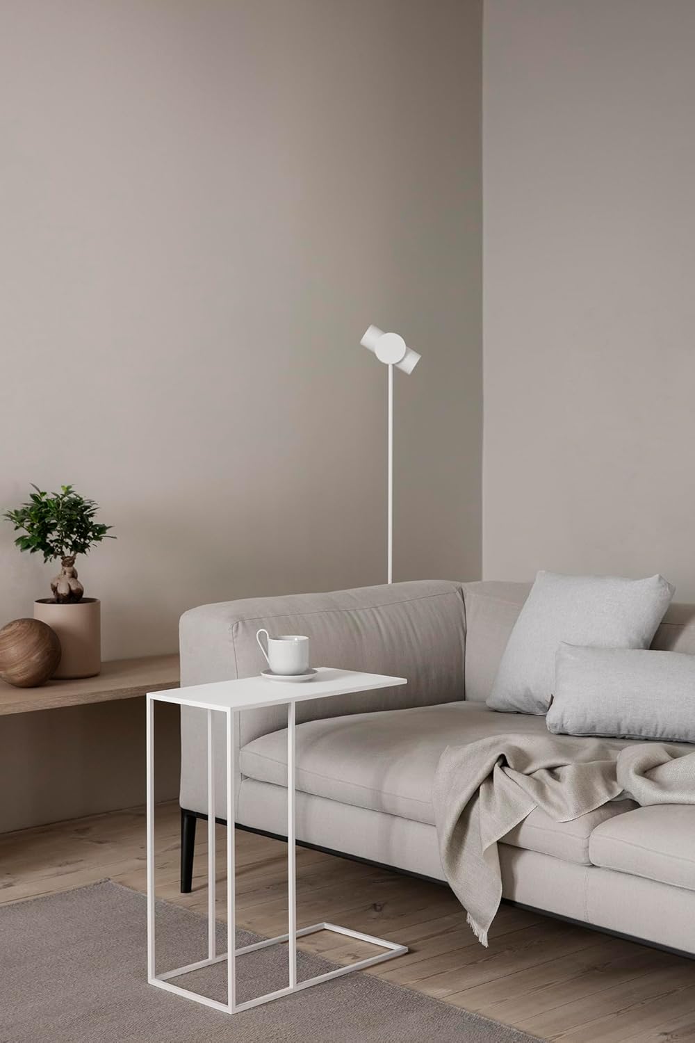 Blomus Fera Beistelltisch, Stahl pulverbeschichtet, Weiss, One Size
