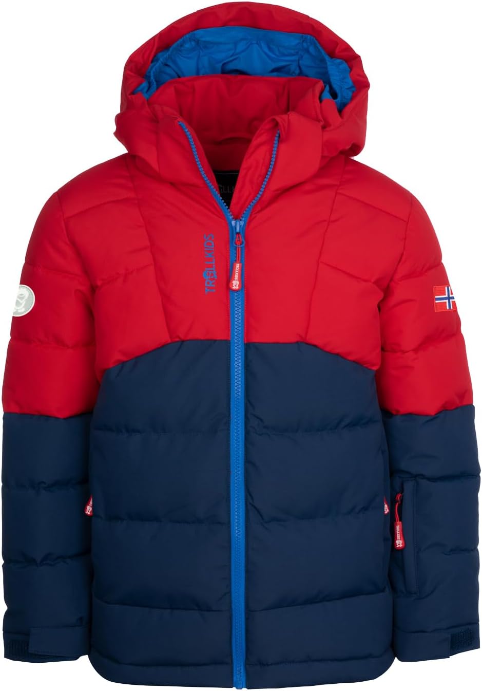 Trollkids Winterjacke Gryllefjord 164 Hellrot/Blau, 164 Hellrot/Blau