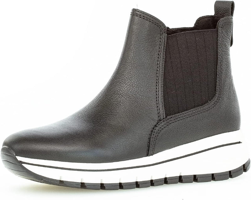 Gabor Damen Chelsea Boots 73.550, Frauen Chelsea Boots 40 EU Schwarz Wave, 40 EU Schwarz Wave