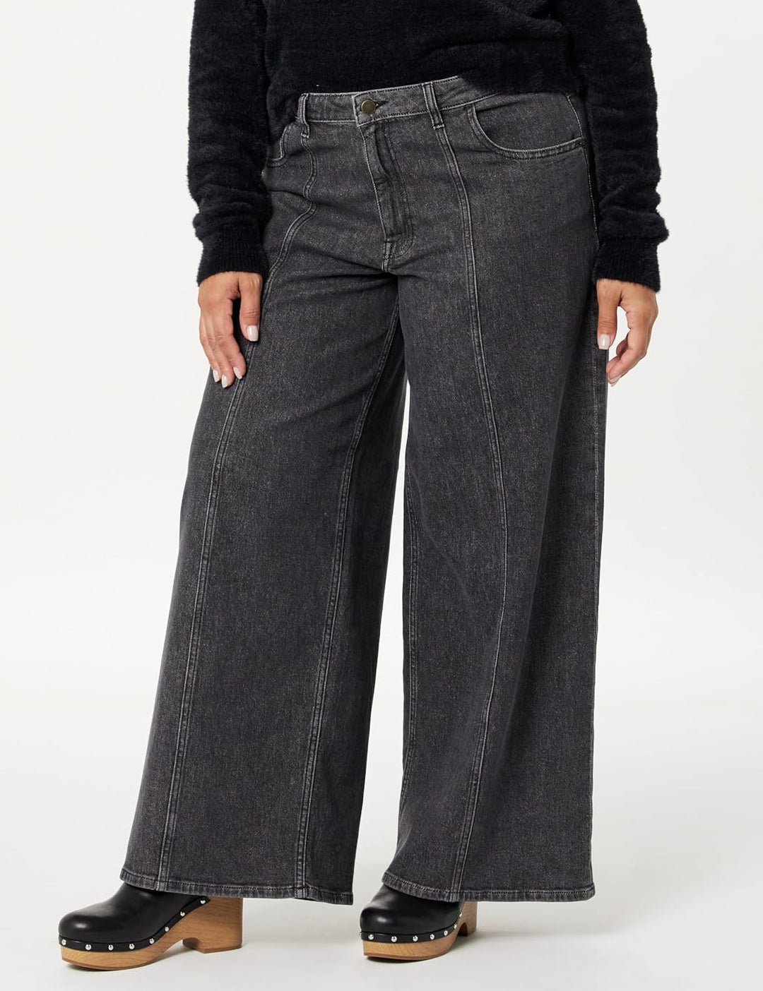 The Drop Jeans für Damen, Frida Relaxed Fit 25 Faded Carbon, 25 Faded Carbon