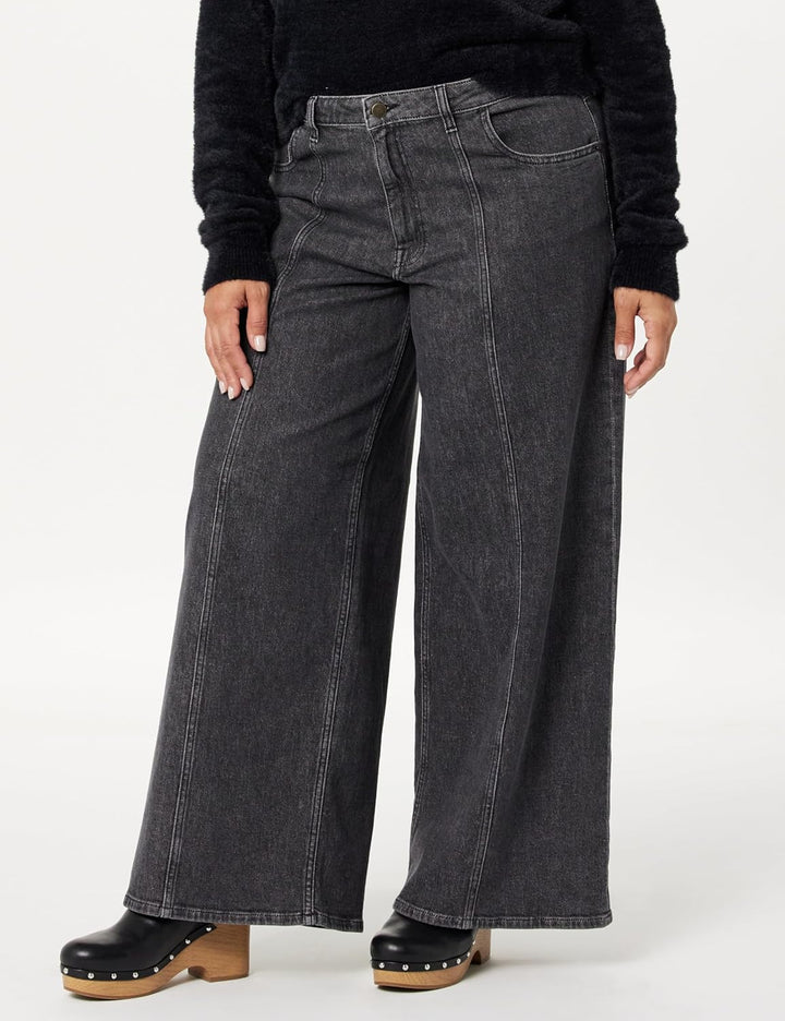The Drop Jeans für Damen, Frida Relaxed Fit 25 Faded Carbon, 25 Faded Carbon