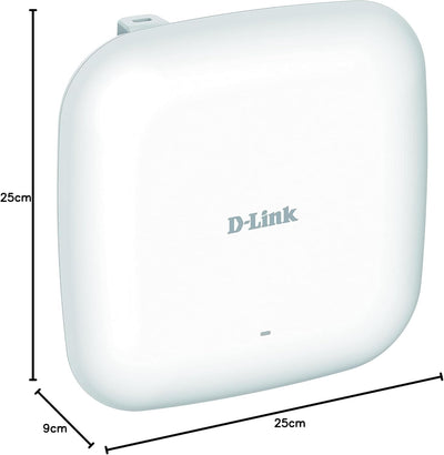 D-Link DAP-X2810 AX1800 Wi-Fi 6 Dual-Band PoE Access Point (Indoor, 802.11ax, OFDMA, MU-MIMO, mehrer