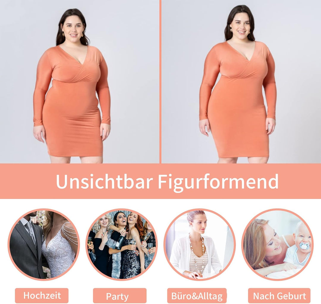 YARRCO Bauchweg Unterhose Damen Shapewear Miederhose Hohe Taille Body Shaper Unterwäsche Nahtlose Mi