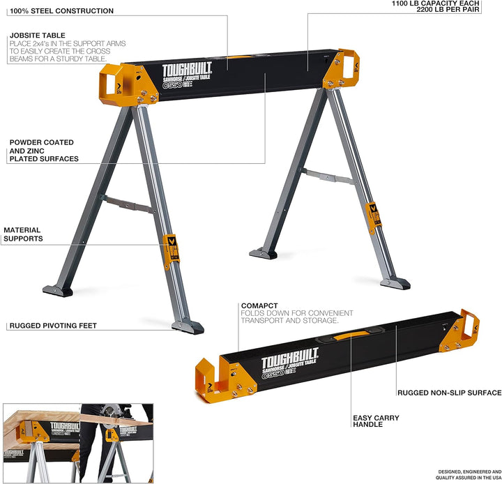 ToughBuilt C550-2 TB-C550-2 stand, Schwarz