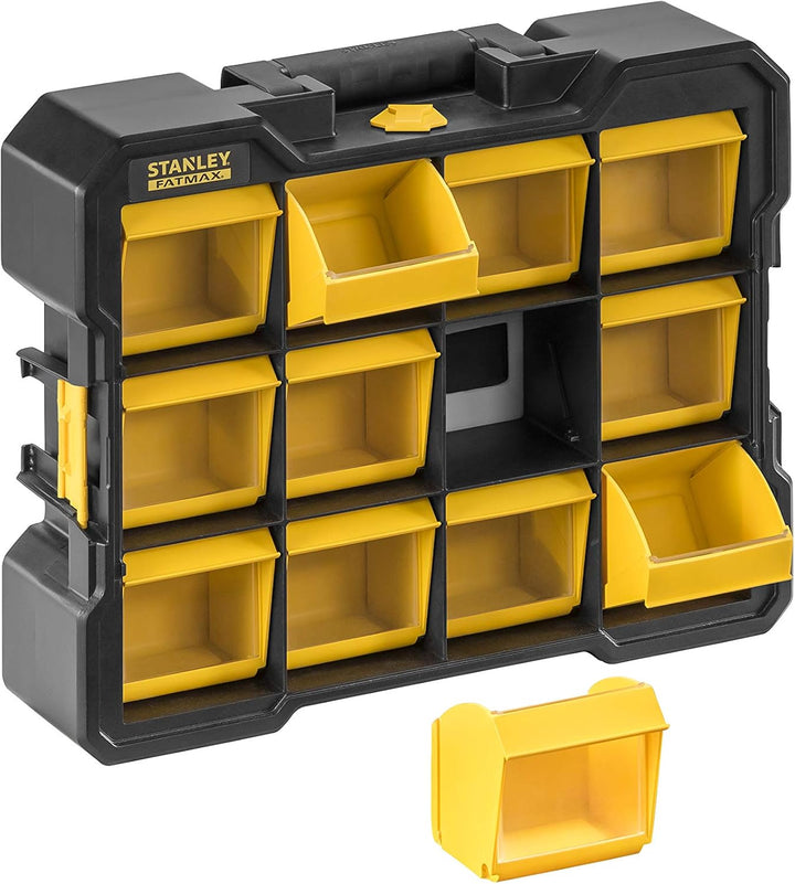 Stanley Fmst81077-1 Flip Bin Organizer FatMax® Grosse, weite Basis- Kippbare und abnehmbare Eimer -