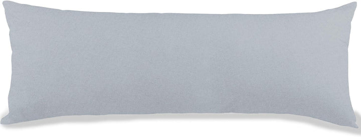 aqua-textil Classic Line Kissenbezug 2er-Set 40 x 200 cm Silber grau Baumwolle Seitenschläferkissen