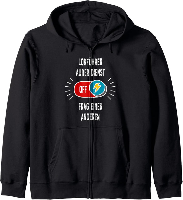 Lokführer Ausser Dienst Frag Einen Anderen Kollegen Kapuzenjacke