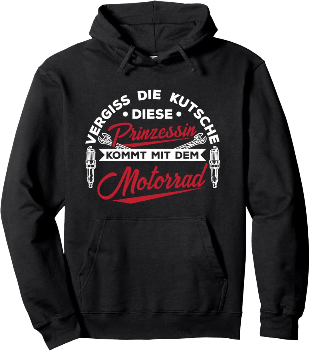 Motorradfahrerin Motorrad Bikerin Motorradfahrer Geschenk Pullover Hoodie