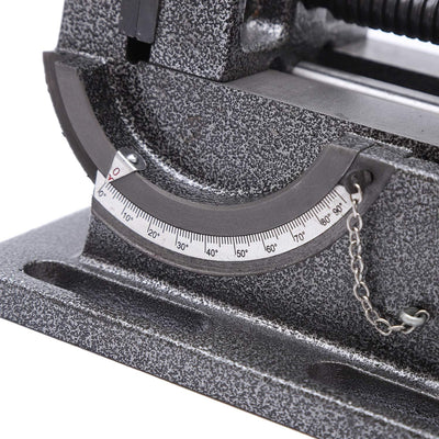 TOPWAY Bohrmaschinen Schraubstock Kippbarer 4" 100mm, Professionelle Säulenbohrmaschine Fräsen Kippw