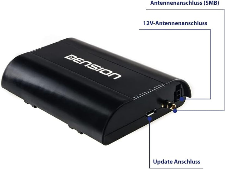 DENSION DAB+U (DBU3GEN) Universal Digitalradio DAB+ Interface + Glasklebeantenne DAB1ANT für Fahrzeu
