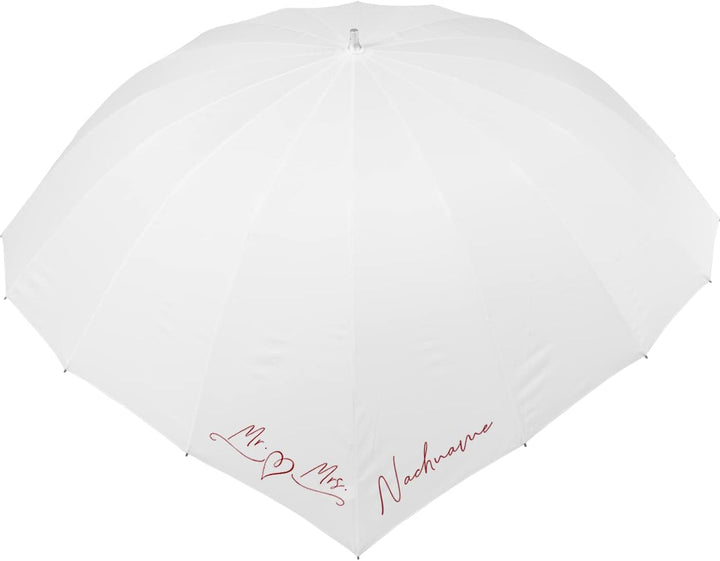 iX-brella Hochzeitsschirm Brautschirm Wedding Heart - personalisiert mit Name - filigranes Herz klei