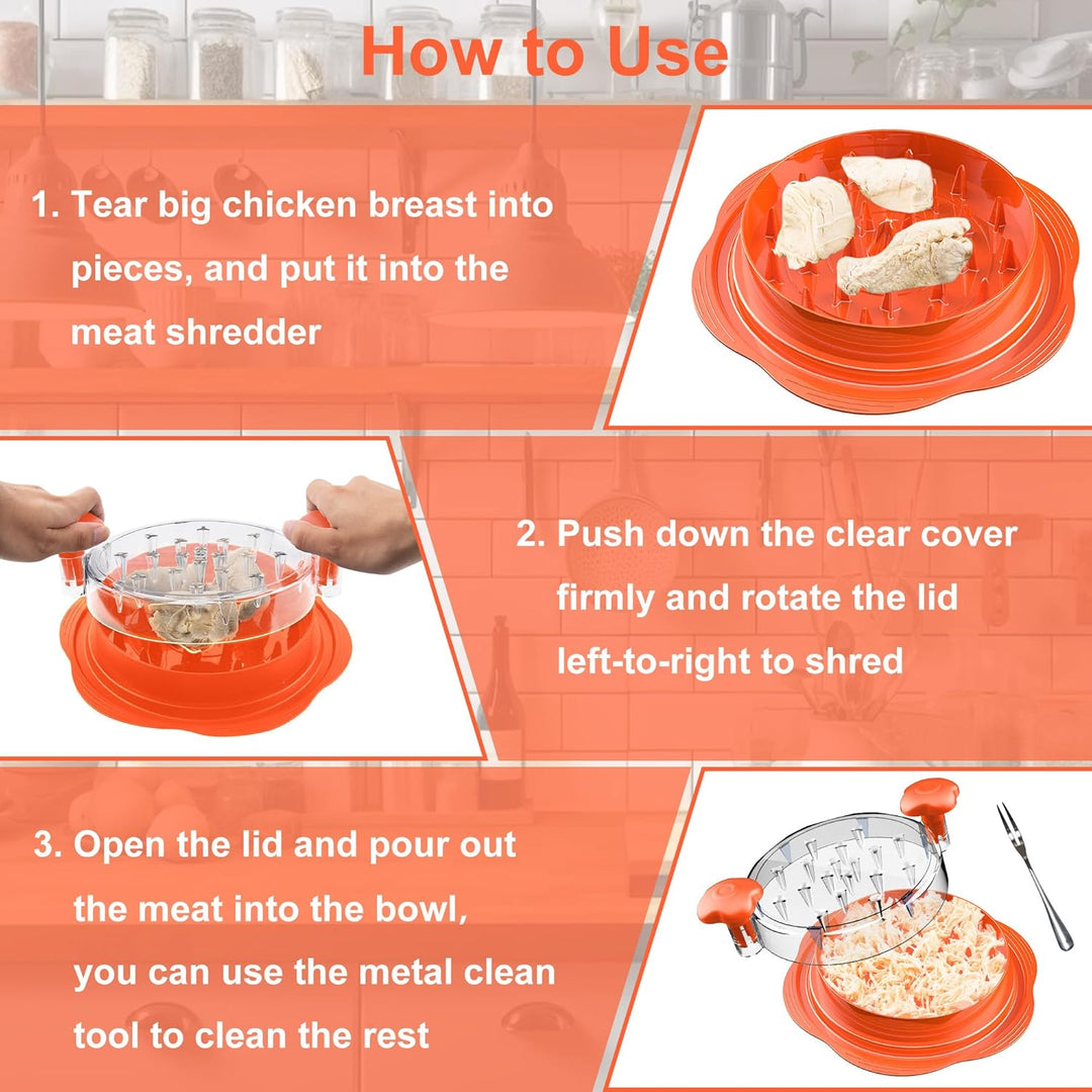 Hähnchen Zerkleinerer, 25 cm grosser pulled chicken shredder, Professionelles Fleischzerkleinerer mi
