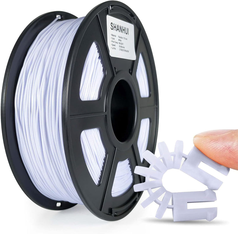 TPU-Filament 1,75 mm, flexibles Filament 3D-Drucker-Filament, weiches TPU-3D-Druck-Filament, Papier