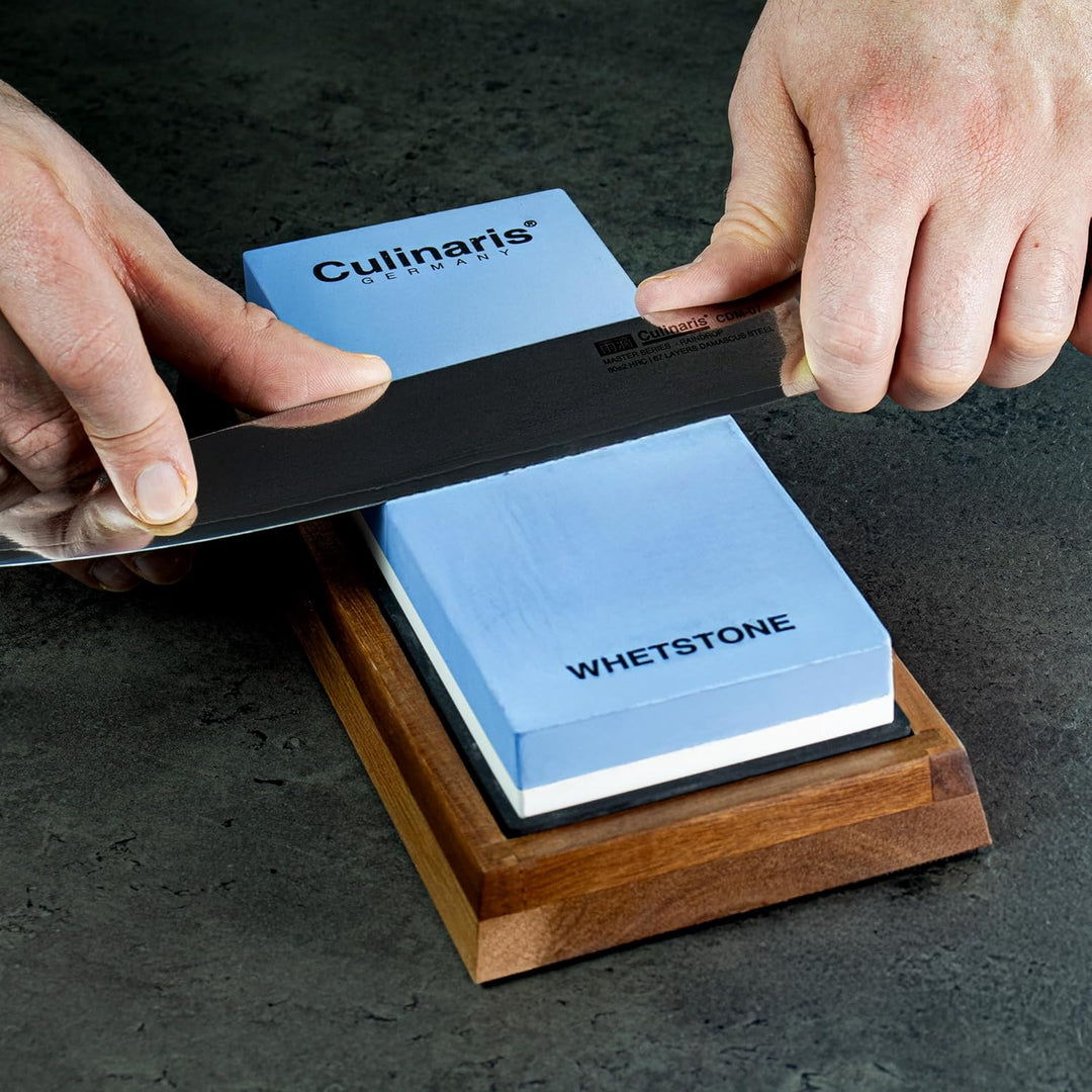 Schleifstein | Nass-Schleifstein | Set 5-teilig | 3000/8000 | für perfekte Schärfe und zum Polieren