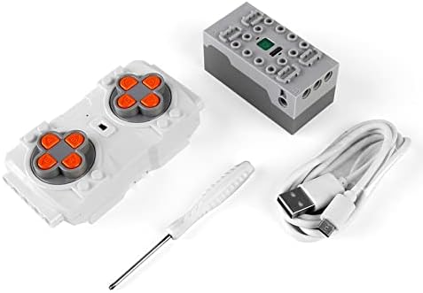 Mould King M006 4.0 Powered Module, inklusive wiederaufladbarer Fernbedienung und Batteriebox, 4 Pow