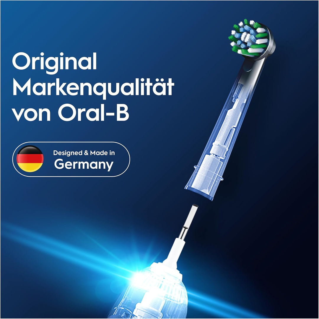 Oral-B Pro CrossAction Aufsteckbürsten für elektrische Zahnbürste, 10 Stück, Zahnreinigung, X-Borste