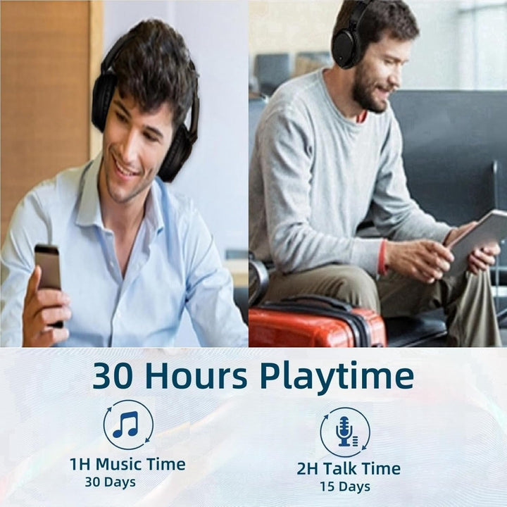 Kabelloses TV-Kopfhörer mit USB Transmitter für Senioren, Bluetooth5.3 Über-Ohr Headset, 30 Stunden