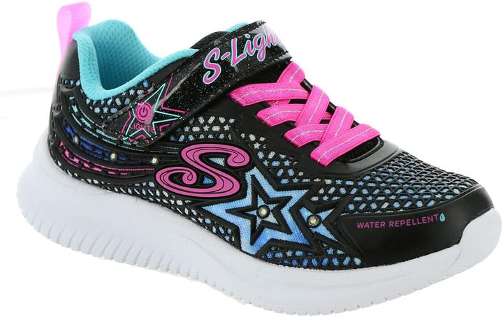 Skechers Mädchen Jumpsters Wishful Star Sneaker 27.5 EU Schwarz Pink, 27.5 EU Schwarz Pink