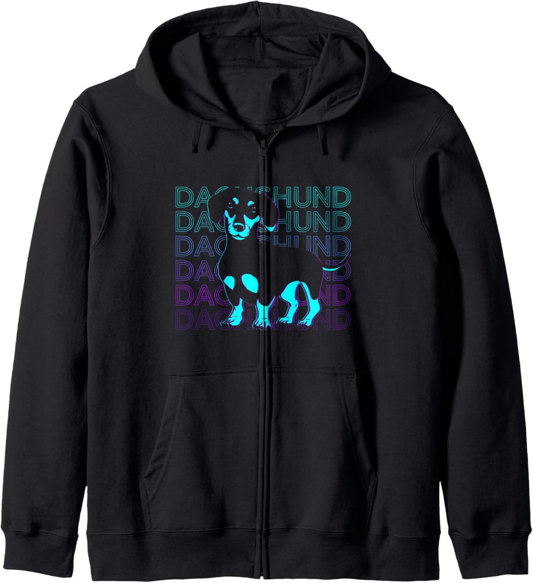 Dackel Retro Kapuzenjacke