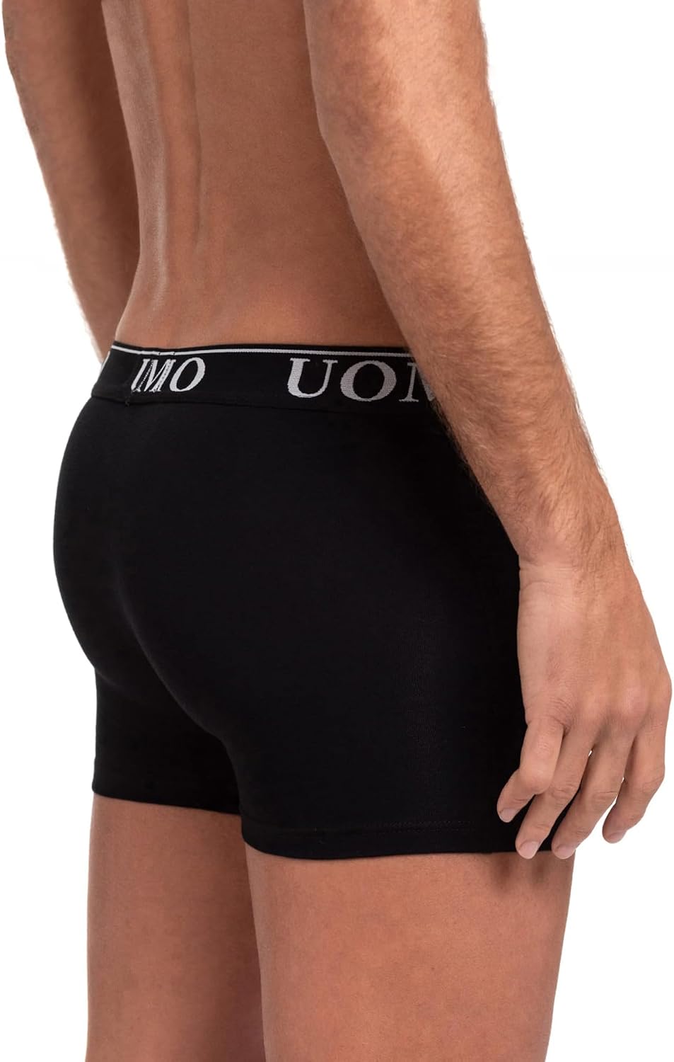 Channo Boxershorts aus Baumwolle, klassisch, einfarbig, bequem, weich 4XL Schwarz, Packung 12, 4XL S
