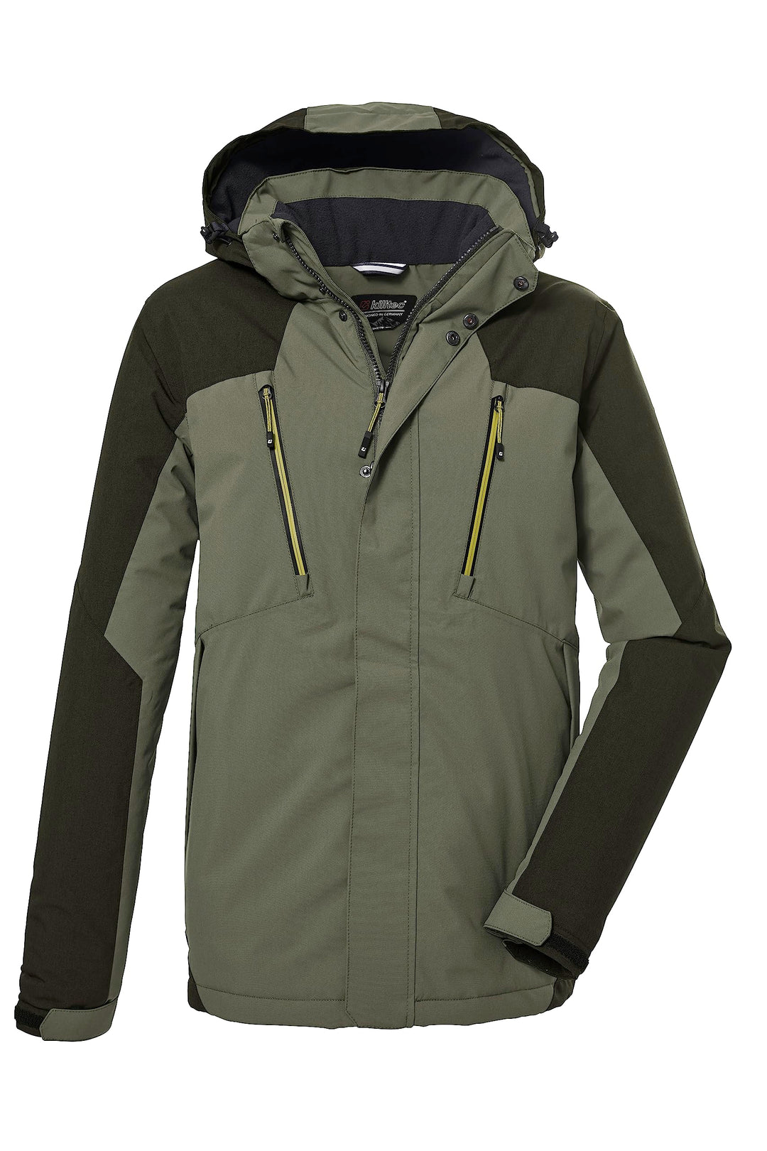 Killtec Herren Kow 25 Mn Jckt Funktionsjacke/Outdoorjacke mit abzippbarer Kapuze 4XL oliv, 4XL oliv