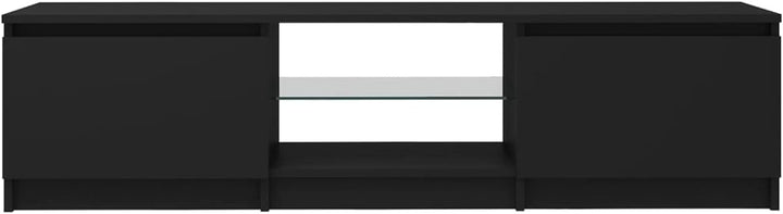 Tidyard TV Schrank mit LED-Leuchten Lowboard Sideboard TV-Möbel Fernsehschrank Fernsehtisch TV Möbel