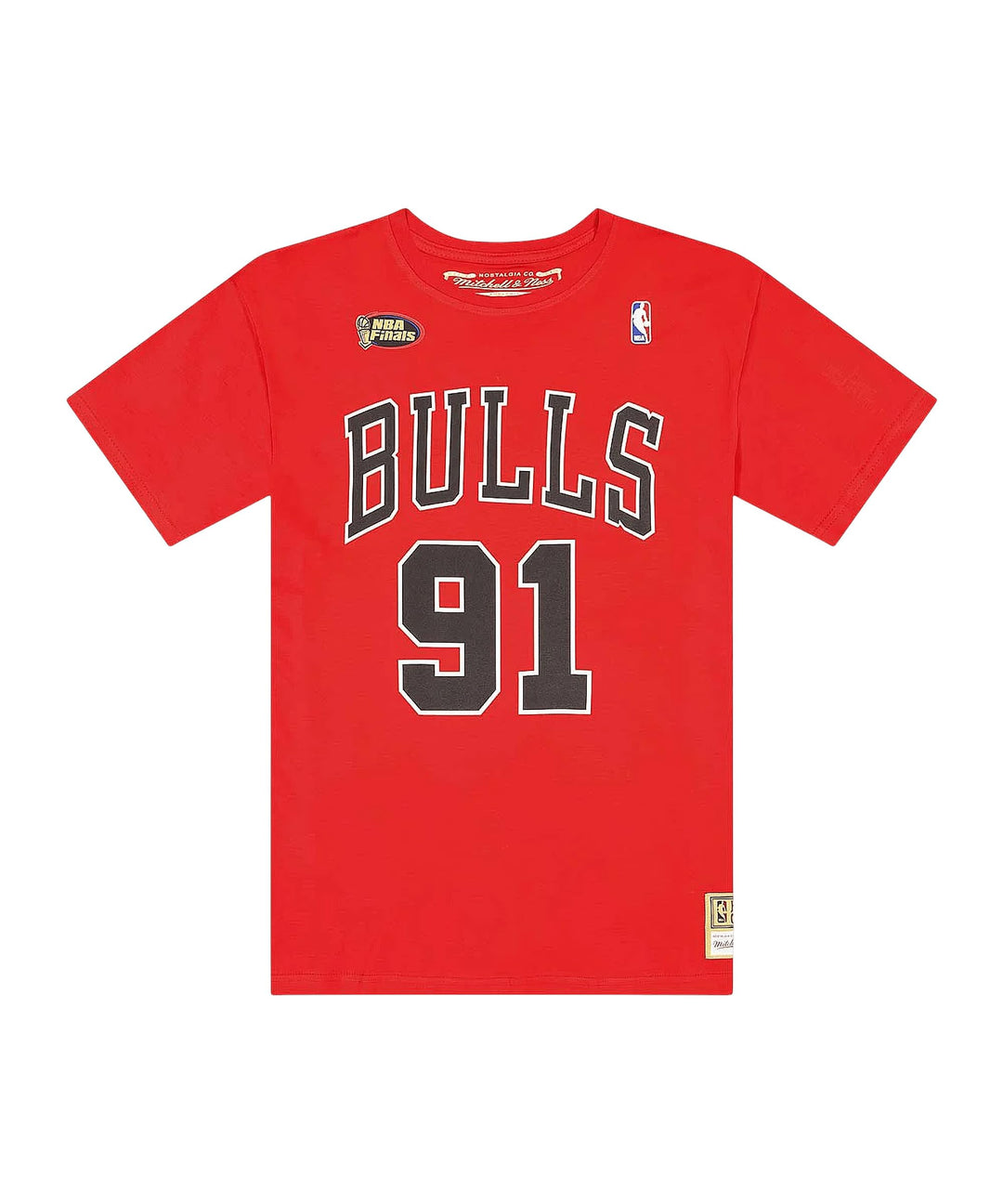 Mitchell &amp; Ness Name &amp; Number T-Shirt (NBA | HWC | NFL) Dennis Rodman - Rot M, Dennis Rodman - Rot M