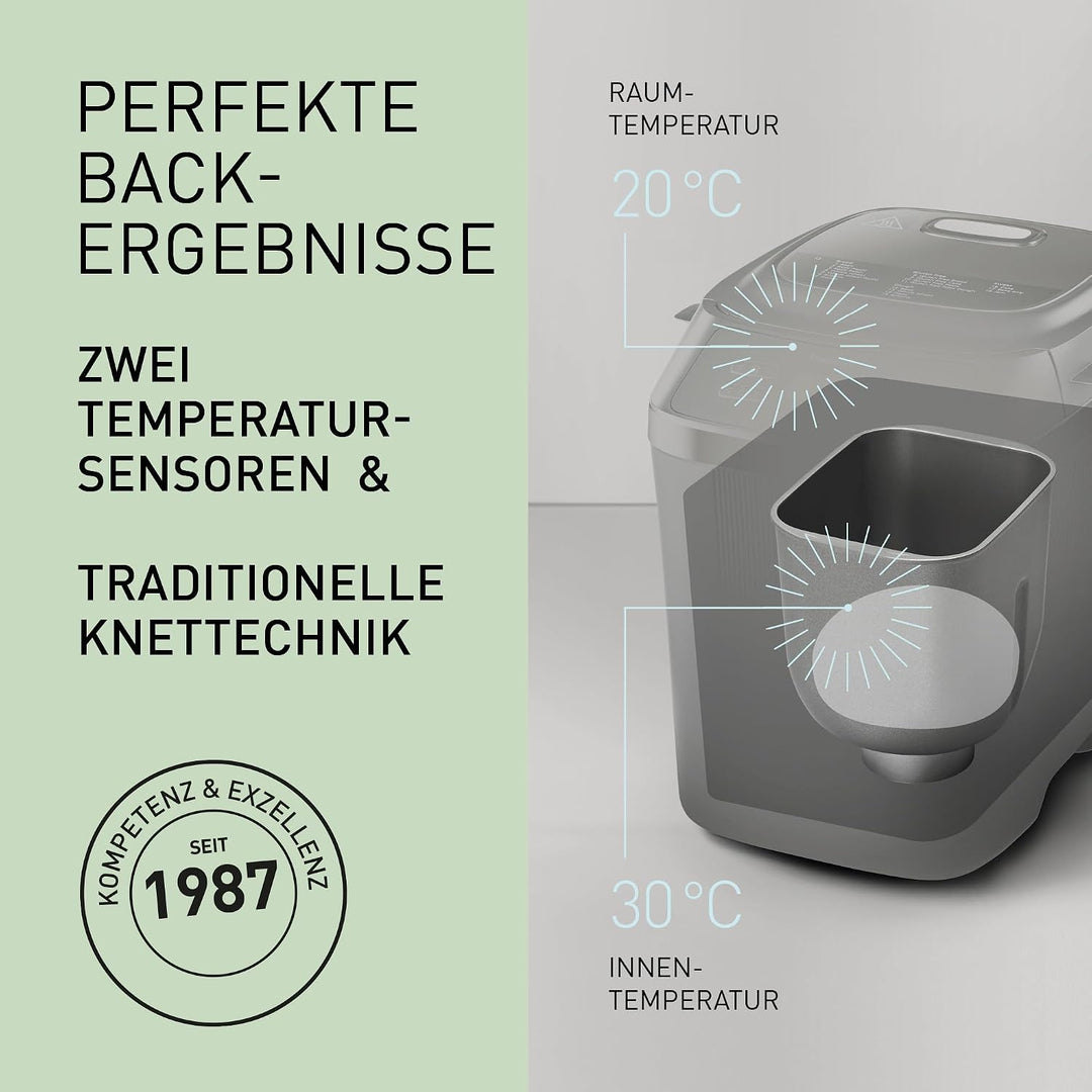 Panasonic SD-PN100KXE Mini Brotbackautomat – Kompakter Brotbackmaschine mit 18 Automatikprogrammen,