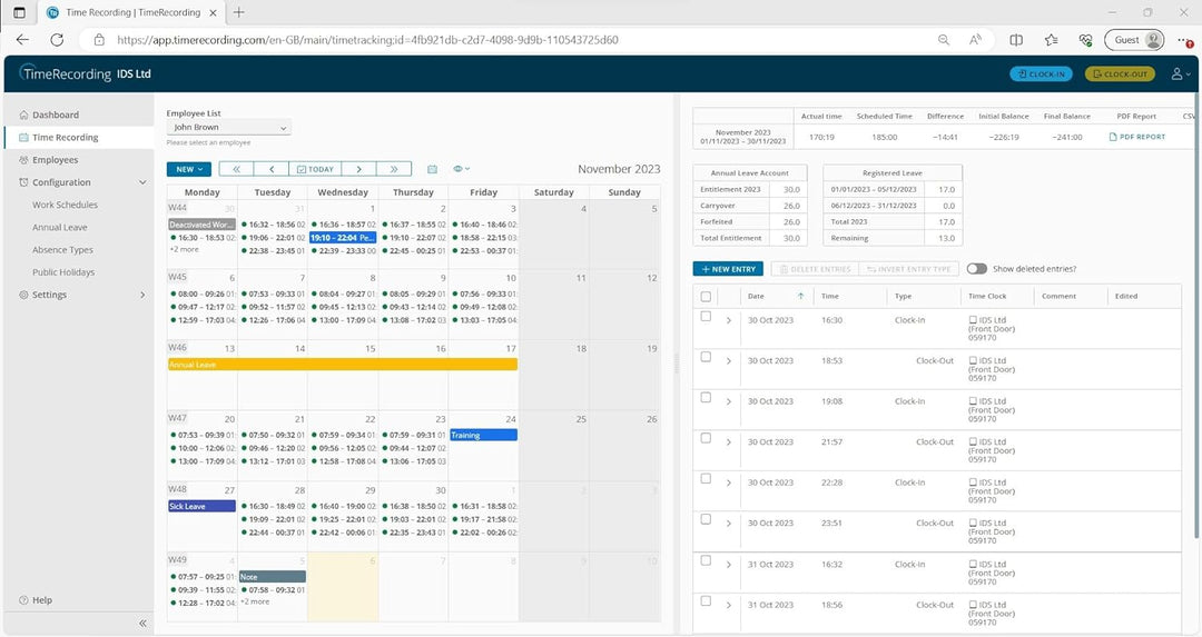 Komplettsystem zur effektiven Zeiterfassung für 15 Mitarbeiter, jederzeit unbegrenzt erweiterbar | I