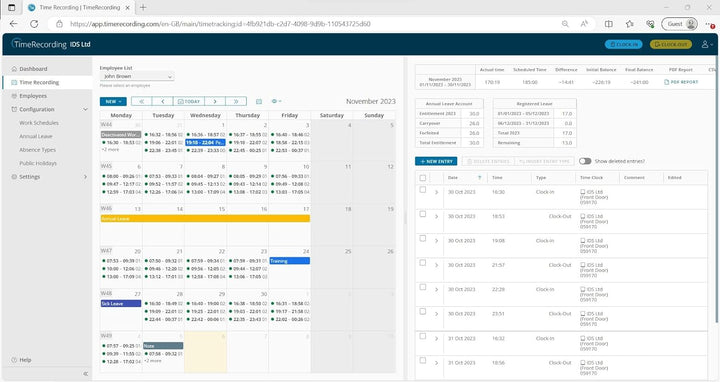 Komplettsystem zur effektiven Zeiterfassung für 15 Mitarbeiter, jederzeit unbegrenzt erweiterbar | I