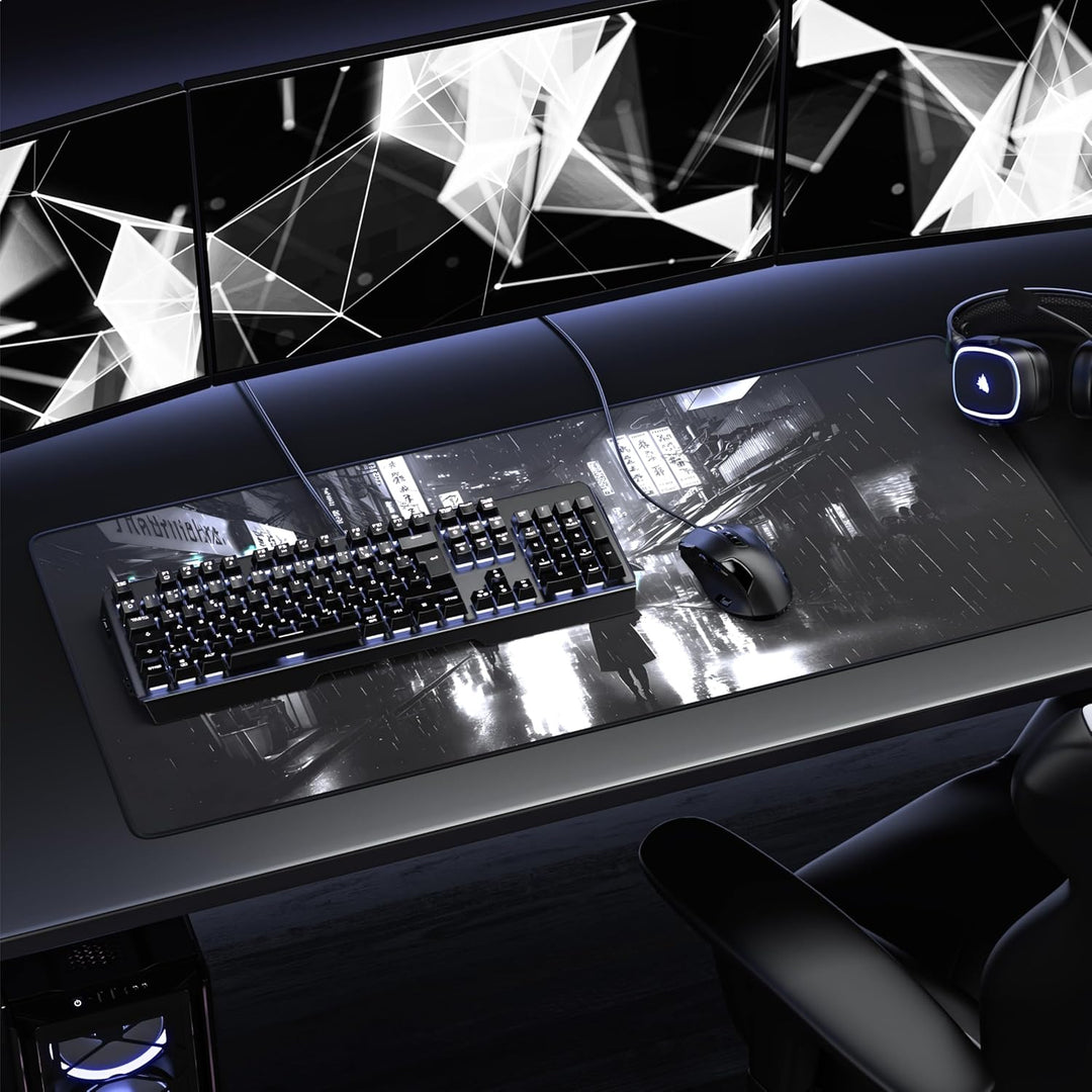 TITANWOLF - XXL Speed Gaming Mauspad 900 x 400mm - XXL Mousepad - Tischunterlage Large Size - verbes