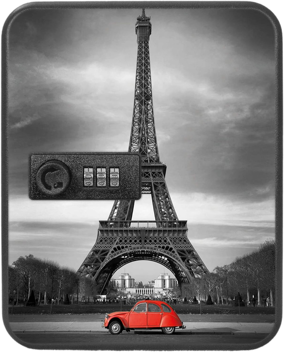 banjado® Burg-Wächter® abschliessbarer Schlüsselkasten mit Motiv Paris für 20 Schlüssel - Schlüsselk