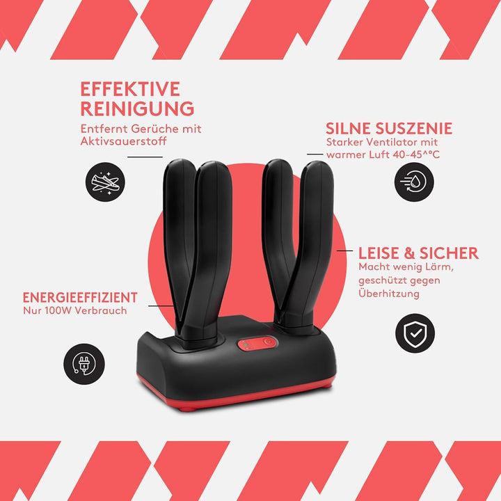 2 Pair Schuhtrockner & Schuhdeo | Doppelte Stiefeltrockner & Schuhgeruchsentferner mit Aktivsauersto