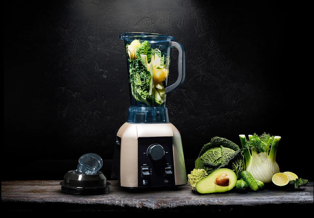 Blender G21 Perfection, Cappuccino, 1.700 W, 32.000 U/min, BPA-frei, Behälter von 2,5 l, 4 Jahre Gar