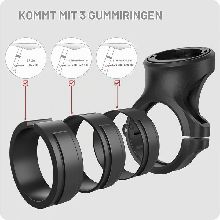 TUSITA Sattelstützen Quarter Turn Halterung - Kompatibel mit Wahoo TRACKR Radar - Passend für 27.2mm