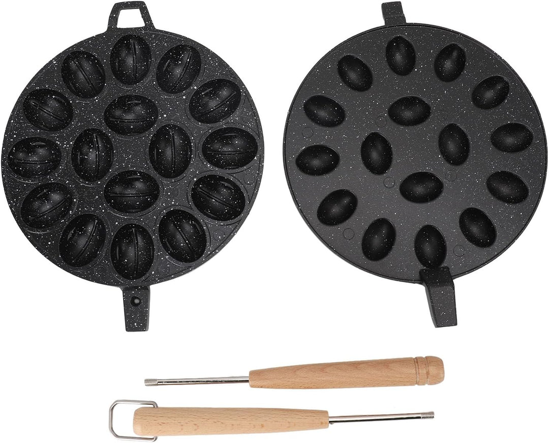 Walnuss-Plätzchenform-Maschine, 16-Loch-Walnuss-Plätzchenform mit Antihaftbeschichtung, Oreshki-Form