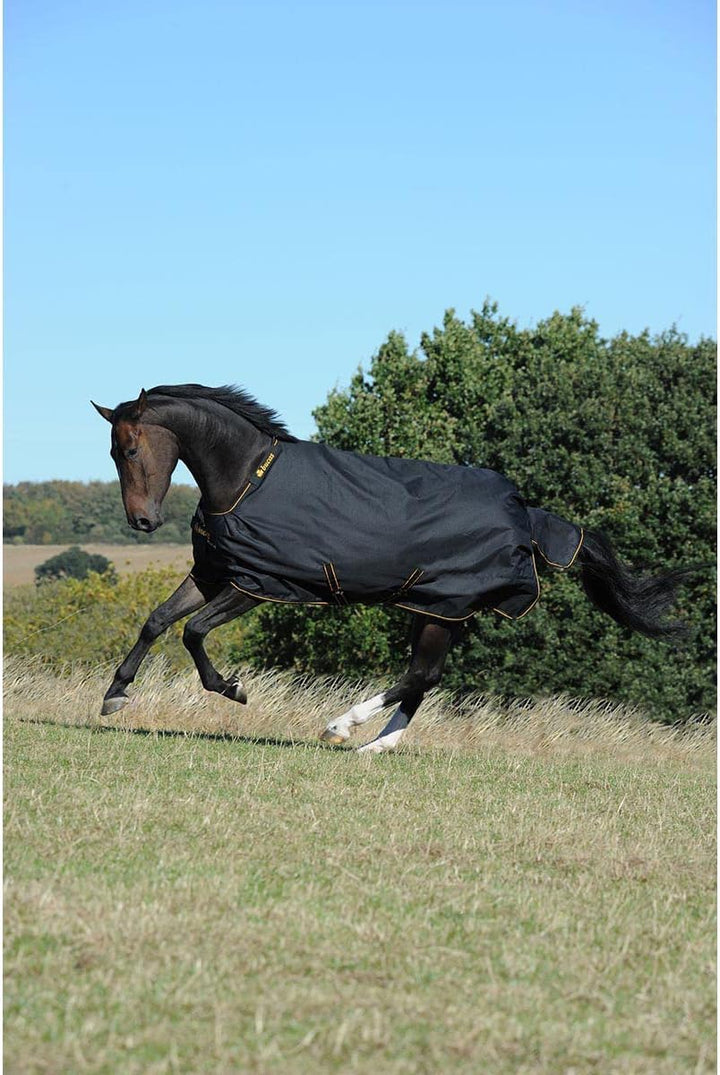 Bucas Irish Turnout Medium 150g Classic - black/gold, Groesse:130