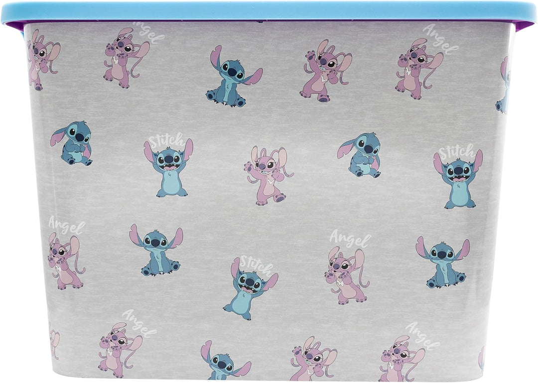 Stitch and Angel Aufbewahrungsbox mit Klickverschluss 23 Liter, Farbig