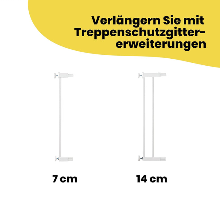 Safety 1st Flat Step Treppenschutzgitter, kein Stolpern mehr dank ultraflacher Stufe/Schwelle, Türsc