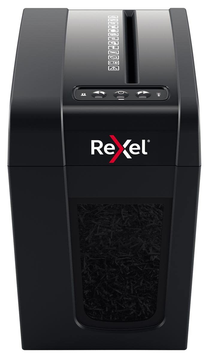 Rexel Aktenvernichter Secure X6-SL Slimline Whisper-Shred™, Partikelschnitt, 7-6 Blatt A4 (70-80 g/m