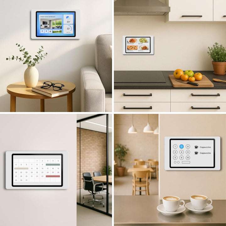 Tablet Wandhalterung für Samsung Galaxy Tab A8 (10,5 Zoll) - Passgenauer & Flacher Rahmen für Smart