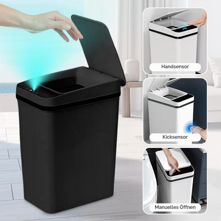 Mülleimer Bad Sensor Kosmetikeimer- Mülleimer mit Sensor Technologie, Touchless &amp; Wasserdicht - für