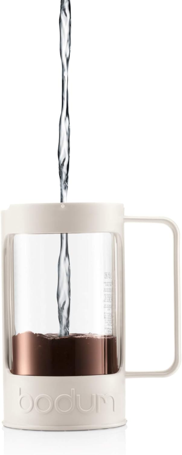 Bodum BEAN Kaffeebereiter für 8 Tassen (Press Filter System, Isoliert, Auslaufschutz, 1,0 liters) cr